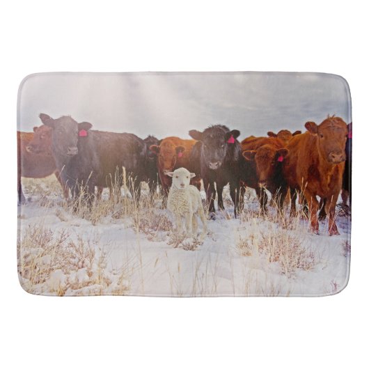 Behold Cattle and Lamb Bathmat Badmat (Voorkant)