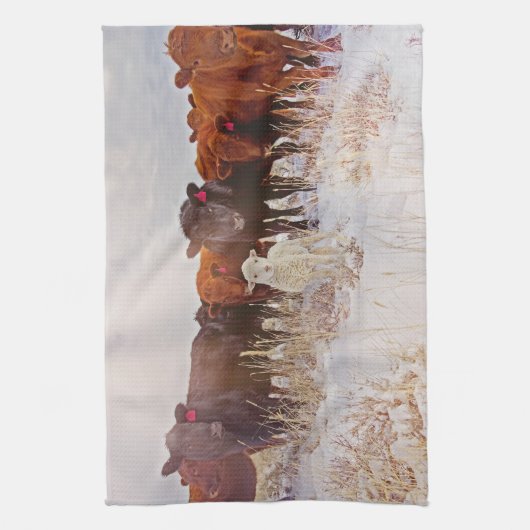 Behold! Cattle Kitchen Towel Theedoek (Verticaal)