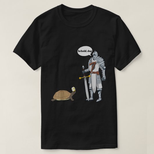 Behold Dog Funny Turtle die een priest Pet Hilar d T-shirt (Design voorkant)