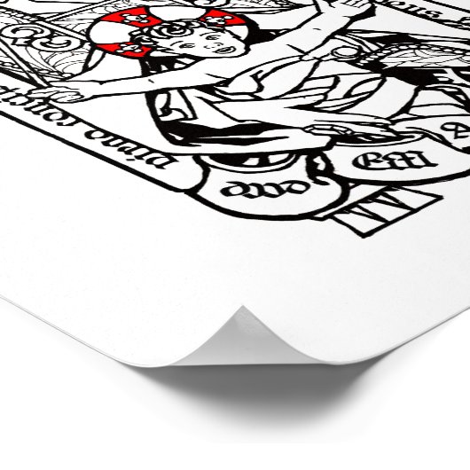 Behold, een maagd zal zich conceive - Madonna en C Poster (Hoek)