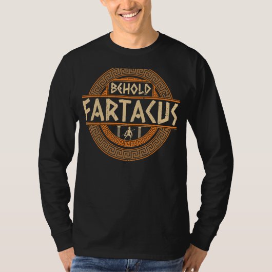 Behold Fartacus Griekse god T-shirt (Voorkant)