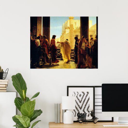 Behold het Man van Antonio Ciseri Poster (Thuiskantoor)