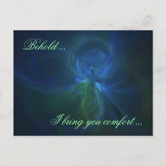 BEHOLD ... IK BRENG JE COMFORT... BRIEFKAART (Voorkant)