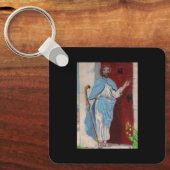 "BEHOLD, IK STAND AAN DE DEUR EN KNOCK"-sleutelhan Sleutelhanger (Voorkant)