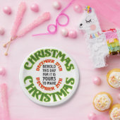 Behold Kerstmis 25th Quote Papieren Bordje (Feest)