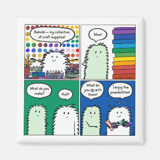 Behold — Mijn Collectie van Craft Supplies Magnet