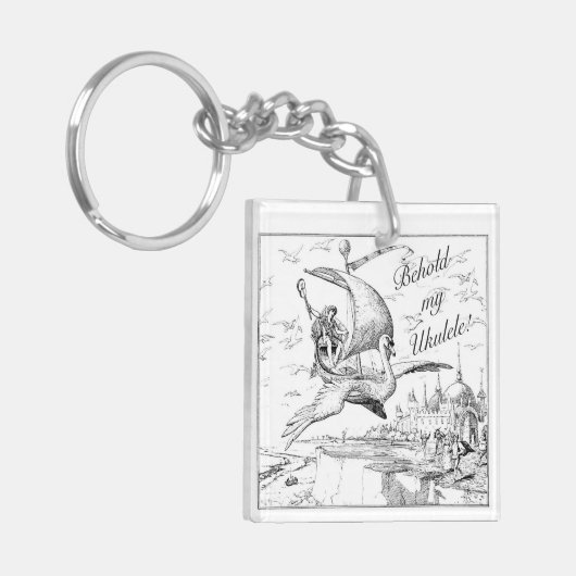 Behold My Ukulele Keyring Sleutelhanger (Voorkant Links)