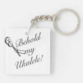 Behold My Ukulele Keyring Sleutelhanger (Achterkant)