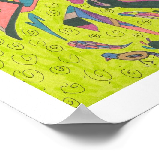 Behold, origineel Abstract 12x16 Poster (Hoek)