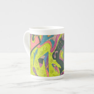 Behold, origineel Abstract Porselein Kop