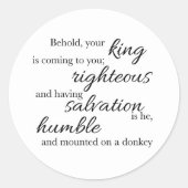 Behold Your King Sticker (Voorkant)