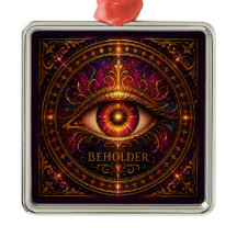 BEHOLDER Premium Vierkant Ornament