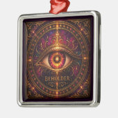 BEHOLDER Premium Vierkant Ornament (Links)