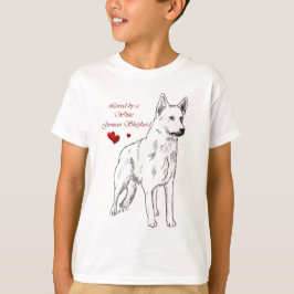 Behoord door een blanke Duitse herder T-shirt