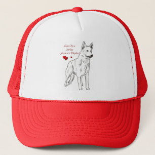 Behoord door een blanke Duitse herder Trucker Pet