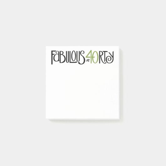 Behoorlijk bij 40 groene 3 x 3 inch Post-it® notes (Voorkant)