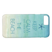 BEHOORT KALM EN DENK AAN HET BEACH FOTO-ONTWERP Case-Mate iPhone CASE (Achterkant (Horizontaal))