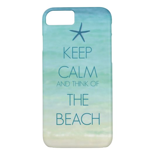 BEHOORT KALM EN DENK AAN HET BEACH FOTO-ONTWERP Case-Mate iPhone CASE (Achterkant)