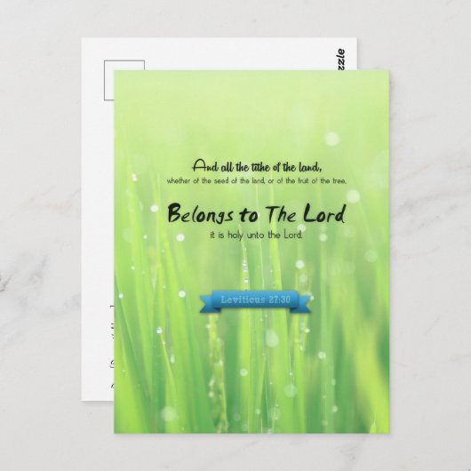 Behoort tot de Heer Briefkaart (Voorkant / Achterkant)