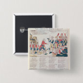 behoort tot de vreugde voor de vrede vierkante button 5,1 cm (Voorkant /achterkant)