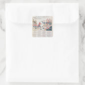 behoort tot de vreugde voor de vrede vierkante sticker (Tas)