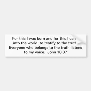 Behoort tot de waarheid bumpersticker