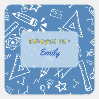 Behoort tot - gepersonaliseerde school stickers