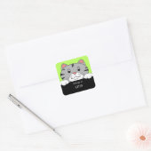 Behoort tot Kitten Book Label Sticker (Envelop)