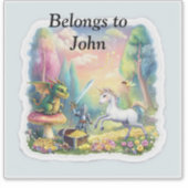 Behoort tot sticker (Voorkant)