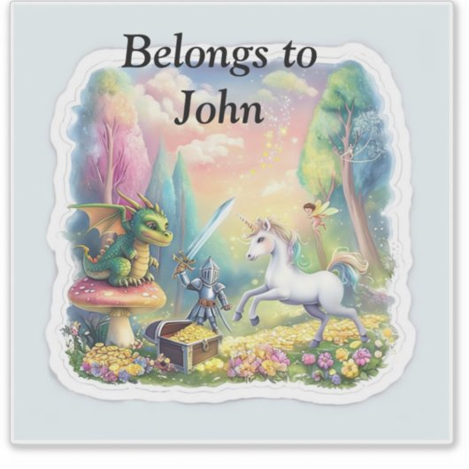 Behoort tot sticker (Voorkant)