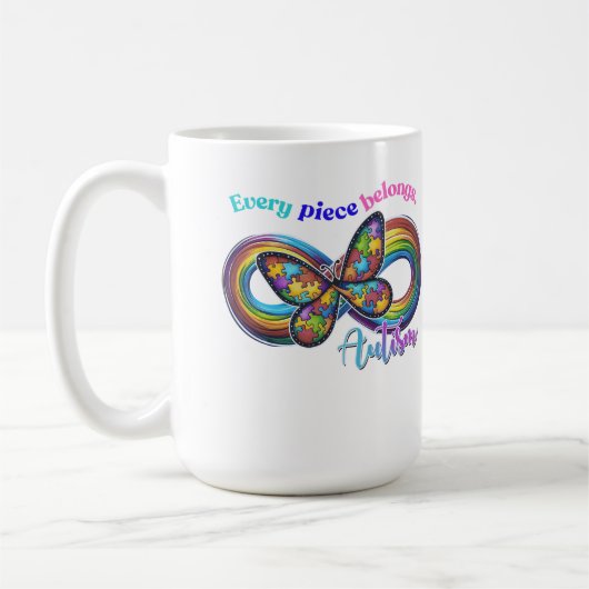 Behoren in elke slok - Autisme Puzzel Mok (Links)