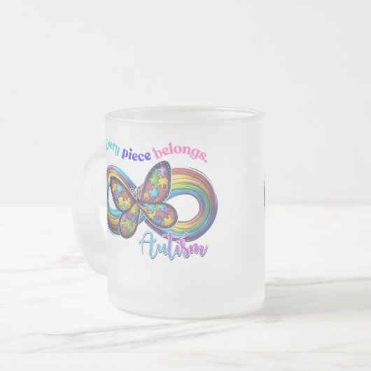 Behoren in elke slok - Autisme Puzzel Mok (Voorkant links)