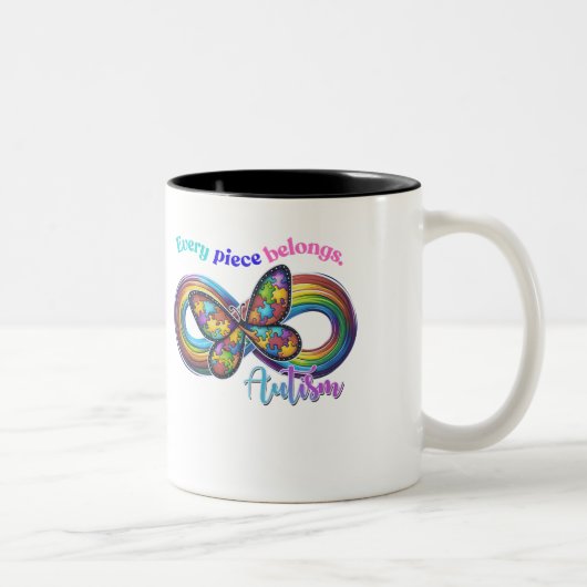 Behoren in elke slok - Autisme Puzzel Mok (Rechts)