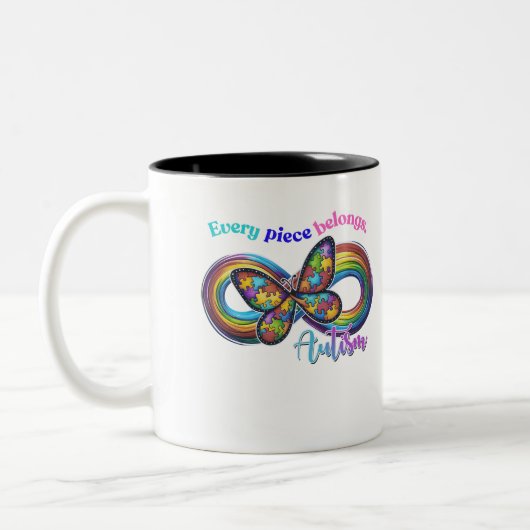 Behoren in elke slok - Autisme Puzzel Mok (Links)