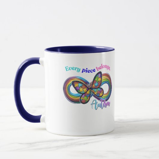 Behoren in elke slok - Autisme Puzzel Mok (Links)