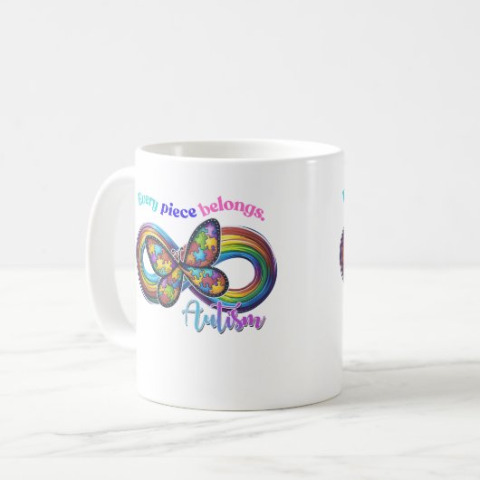 Behoren in elke slok - Autisme Puzzel Mok (Voorkant links)
