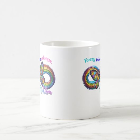 Behoren in elke slok - Autisme Puzzel Mok (Center)