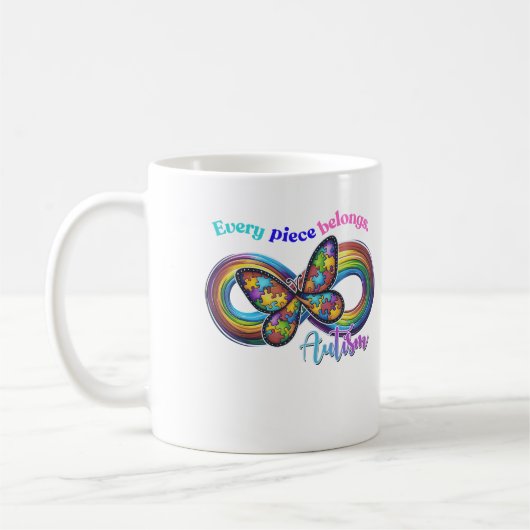 Behoren in elke slok - Autisme Puzzel Mok (Links)