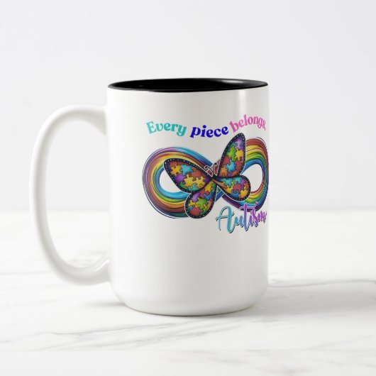 Behoren in elke slok - Autisme Puzzel Mok (Links)