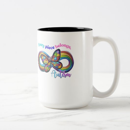 Behoren in elke slok - Autisme Puzzel Mok (Rechts)