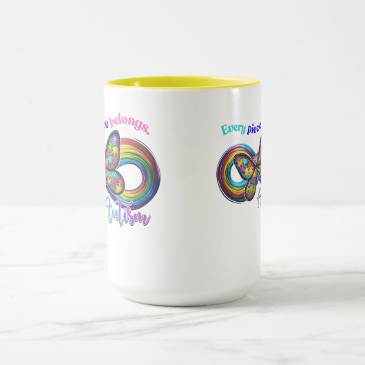 Behoren in elke slok - Autisme Puzzel Mok (Midden)