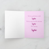 Behoren samen Schattigee Valentijnsdag Kaart (Binnen)