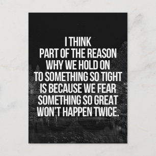 Behoud aan een citaat briefkaart