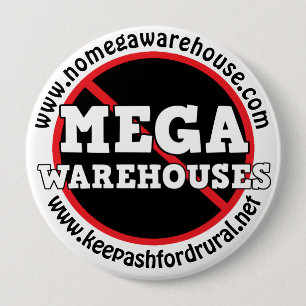 Behoud Ashford Landelijk Zeg Nee tegen Mega Pakhui Ronde Button 4,0 Cm