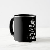 BEHOUD BEREKENING EN STOP STRESS - gepersonaliseer Mok (Voorkant links)