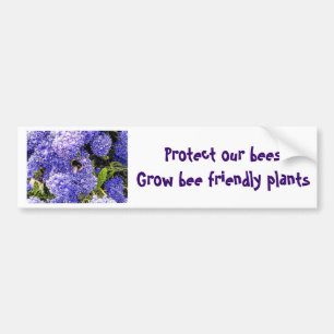 Behoud Bijen Vriendelijk Bloemen Bumpersticker
