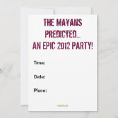 BEHOUD CALM 2012 Aangepaste partijuitnodiging Kaart (Achterkant)