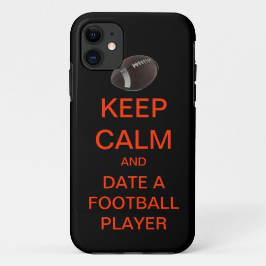 BEHOUD CALM Datum Een iPhone Case van de Speler va (Achterkant)
