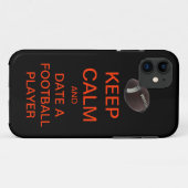 BEHOUD CALM Datum Een iPhone Case van de Speler va (Achterkant (horizontaal))