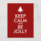 BEHOUD CALM EN BLIJF JOLLY FEESTDAGENKAART (Voorkant)